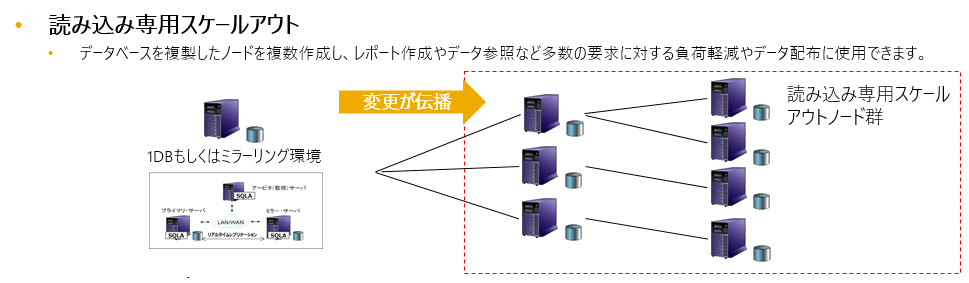 読み取り専用スケールアウトオプション